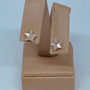 BRINCO ESTRELA 8MM BANHO ROSE