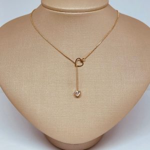 GARGANTILHA 2 CORACOES PASS. BANHO ROSE