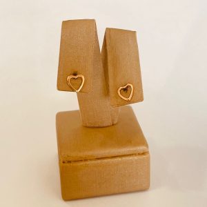 BRINCO M CORACAO VAZADO BANHO ROSE