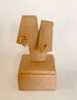 BRINCO G CORACAO VAZADO BANHO ROSE