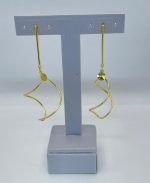 BRINCO PEND. VAZ. TORCIDA. BANHO DOURADO