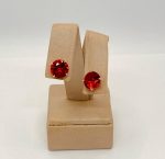 BRINCO ZIRCONIA REDONDA 10MM BANHO ROSE