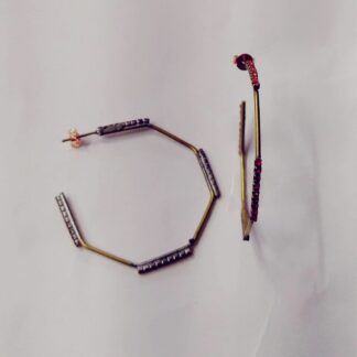 ARGOLA PEND. ZIRC 8MM BANHO DOURADO