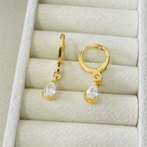 ARGOLA PEND. GOTA 4X6 SM BANHO DOURADO