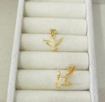 PINGENTE ESP.SANTO CRAV. SM BANHO DOURADO