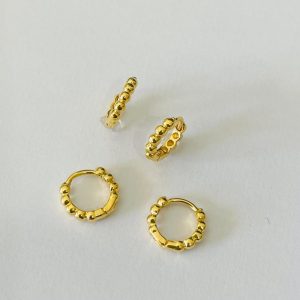 ARGOLA CLIQUE ESFERAS 745 BANHO DOURADO