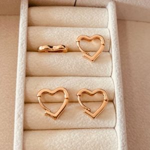 ARGOLA CORACAO CLIQUE 846 BANHO ROSE