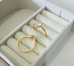 ANEL ZIRC. CORACAO QUATRO GARRAS SM BANHADO