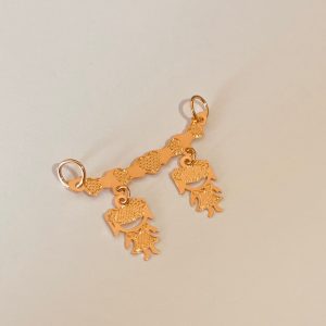 PINGENTE DUAS MENINAS BANHO ROSE