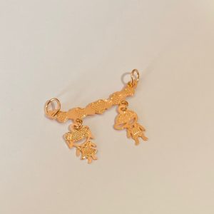 PINGENTE MENINO E MENINA BANHO ROSE