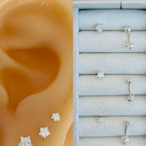 TRIO ESTRELA  3/4/5 MM PRATA