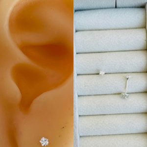 BRINCO ESTRELA 3MM PRATA