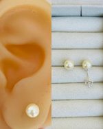 BRINCO PEROLA 7MM PRATA