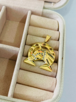 PINGENTE FERRADURA CRAV BANHO DOURADO