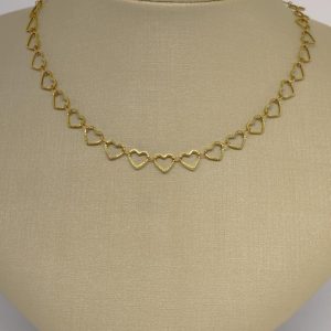 CHOKER CORACOES VAZ E FRIZ BRUTO