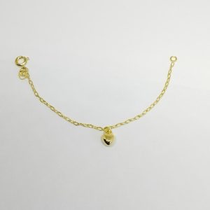 PULSEIRA INF CORACAO ABS BANHO DOURADO