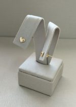 fora de linha BRINCO CORACAO M DO TRIO BANHO DOURADO