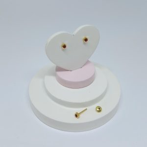 BRINCO BP HEXAGONAL CORES VARIADAS BANHO DOURADO