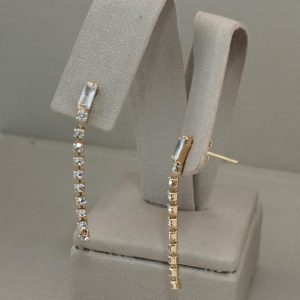 BR ZIR RETANGULAR E DEZ PEDRAS BANHO DOURADO