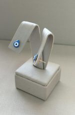 BRINCO OLHO GREGO GOTA 6X8 BANHO DOURADO