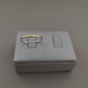 ANEL SETE CORACOES BANHO DOURADO