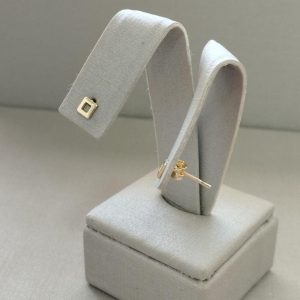 fora de linha BRINCO QUADRADO PP VAZ BANHO DOURADO