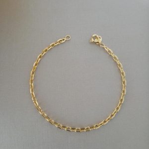 PULSEIRA ELOS GROSSOS BANHO DOURADO