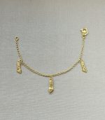 PULSEIRA INF. TRES FIGAS BANHO DOURADO