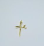 PINGENTE CRUCIFIXO FE CRAV BANHO DOURADO
