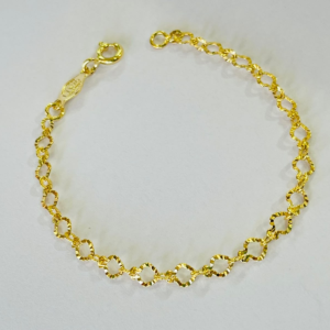 PULSEIRA INFANTIL CORR FRIZ.  BANHO DOURADO