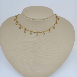 fora de linhaCHOKER PEND. GOTAS FRIZADAS BRUTO