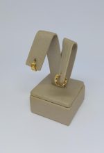 ARGOLA CLIQUE TRES FILEIRAS BANHO DOURADO