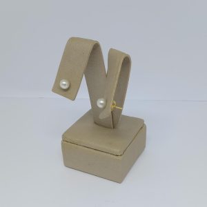 BRINCO PEROLA 6MM BANHO DOURADO