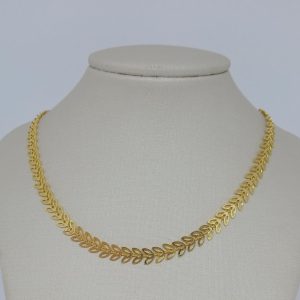 CHOKER PONTAS VAZADAS BANHO DOURADO