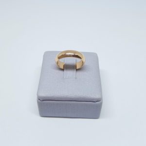 ALIANCA 5MM ABAULADA BANHO ROSE