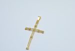 PINGENTE CRUCIFIXO VAZ. BANHO DOURADO