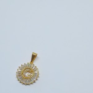 PINGENTE LETRAS CRAV. DIVERSAS BANHO DOURADO