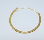 PULSEIRA MALHA 4MM BANHO DOURADO