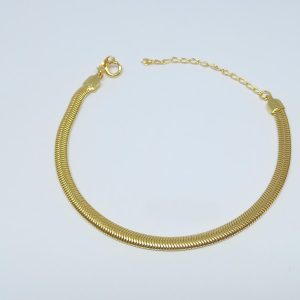 PULSEIRA MALHA 4MM BANHO DOURADO