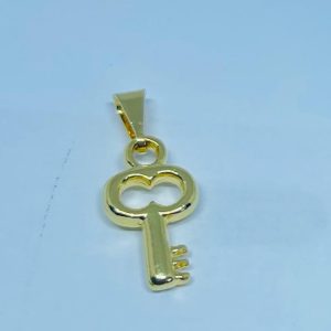 PINGENTE CHAVE BANHO DOURADO