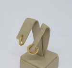 ARGOLA DUAS 032 FILEIRAS BANHO DOURADO