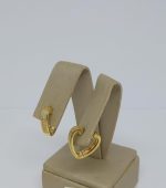 ARGOLA FORM. CORACAO CRAV. BANHO DOURADO