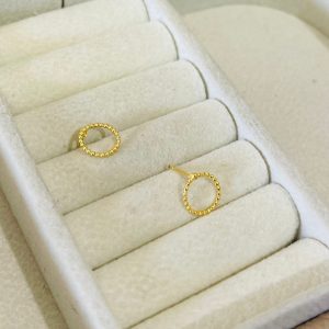 BRINCO CIRCULO DE ESFERA  VAZ. BANHO DOURADO