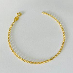 PULSEIRA ELO PORTUGUES 2,5 BANHO DOURADO
