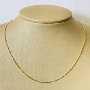 GARGANTILHA 45CM ELOS BANHO DOURADO