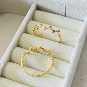 ANEL CONSTELACAO SM BANHO DOURADO