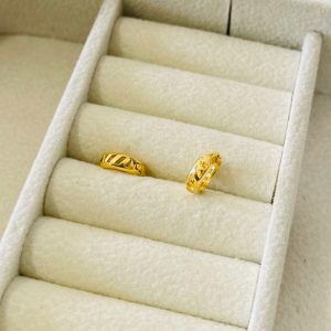 ARGOLA DE CLIQUE PEQ VAZ SM BANHO DOURADO