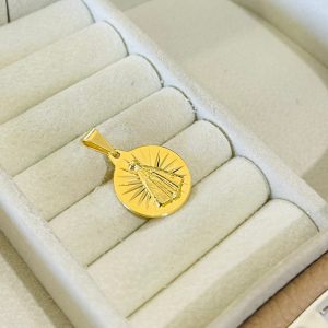 PINGENTE MED. RELEVO N.SRA. APAREC. BANHHO DOURADO