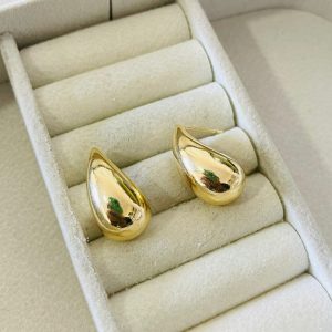 BRINCO GOTA LISA 009 BANHO DOURADO