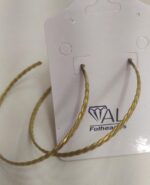 ARGOLA DE ENCAIXE FIO DETALHADO BRUTO